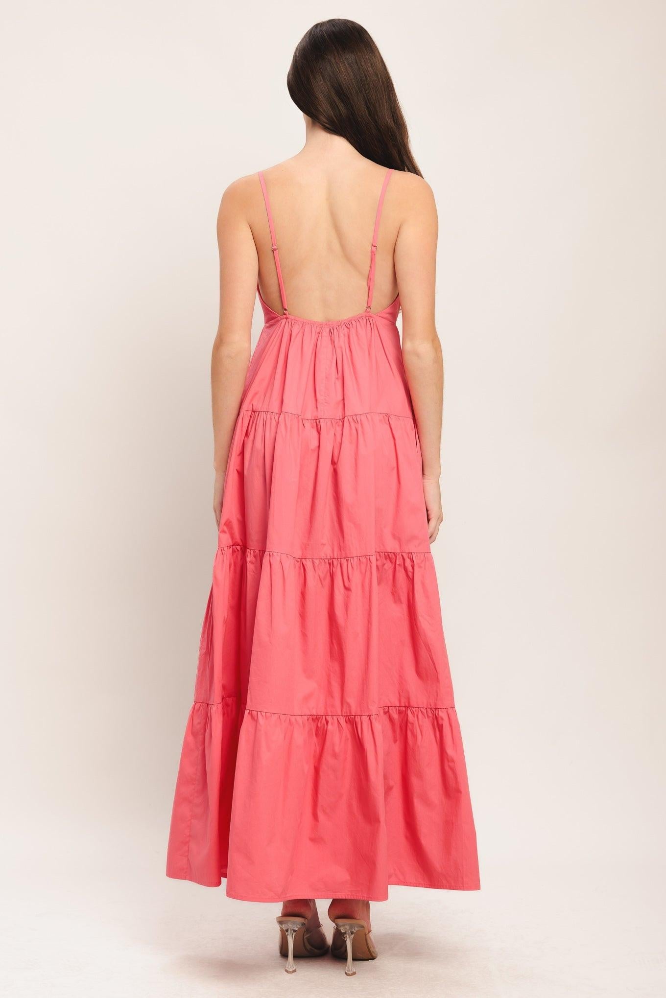 SWEET ALLURE WOVEN ANKLE DRESS Flying Tomato