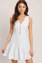 SKY GARDEN WOVEN MINI DRESS Flying Tomato