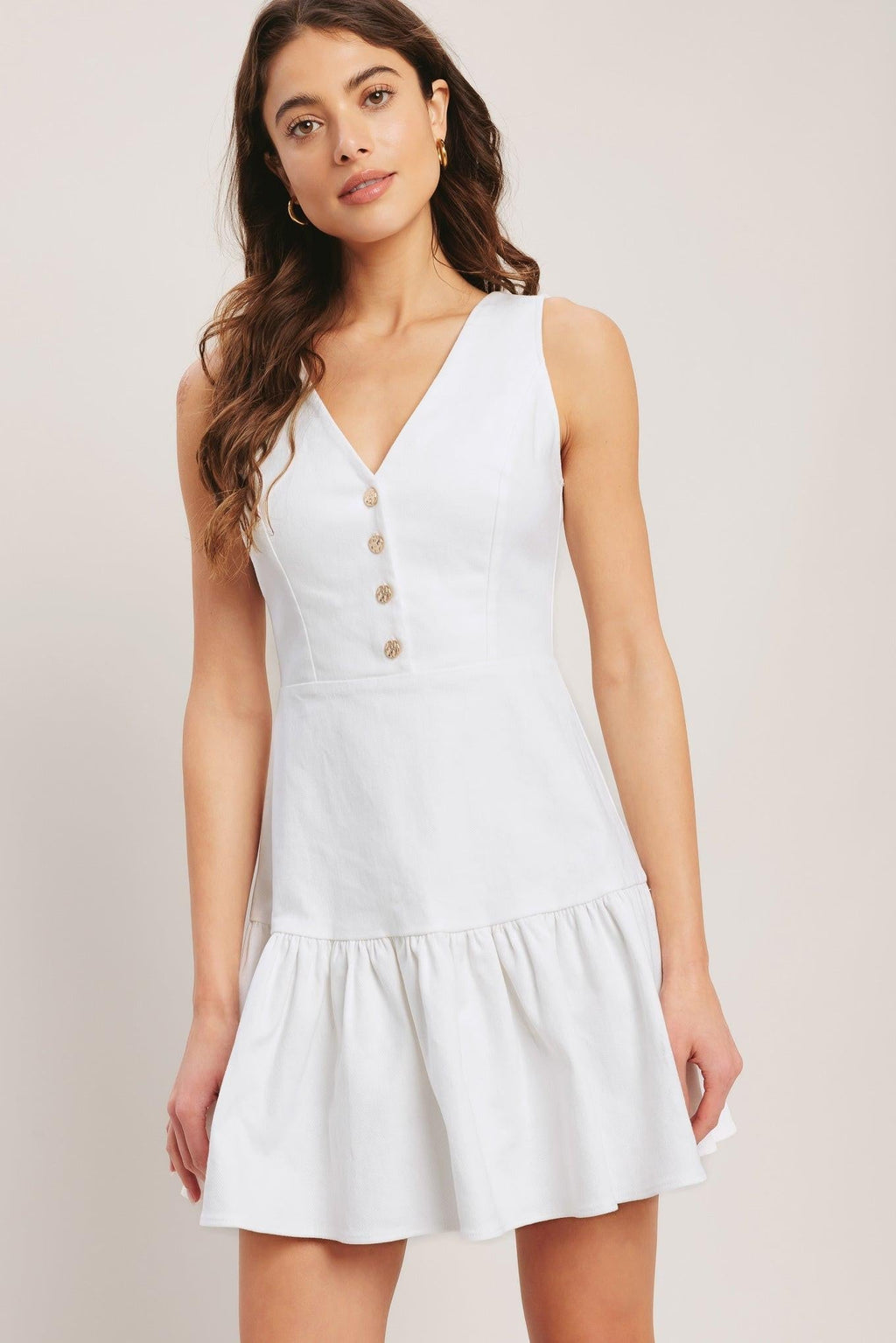 SKY GARDEN WOVEN MINI DRESS Flying Tomato