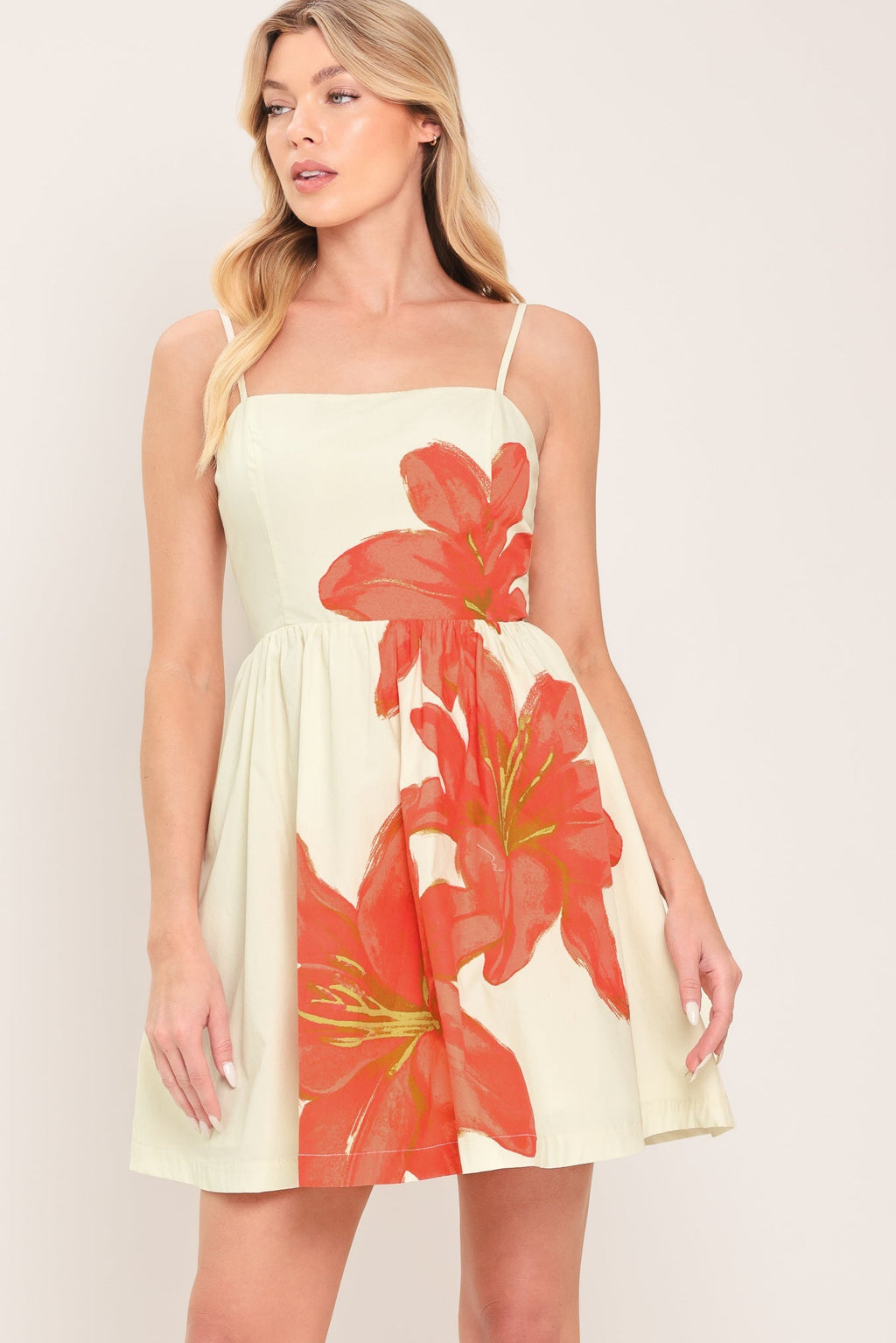 SUNKISSED FLORA WOVEN MINI DRESS Flying Tomato