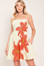 SUNKISSED FLORA WOVEN MINI DRESS Flying Tomato