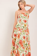 FLORAL DAYDREAM WOVEN MIDI DRESS Flying Tomato