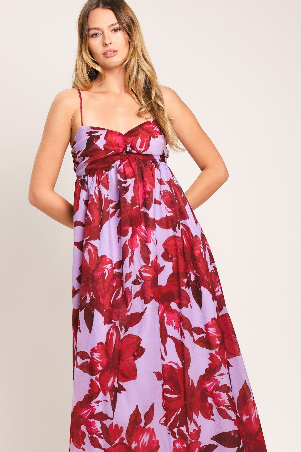 LOVE BLOSSOM WOVEN ANKLE DRESS Flying Tomato