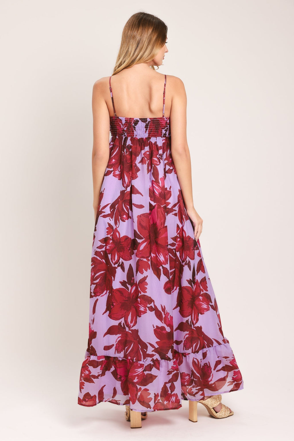 LOVE BLOSSOM WOVEN ANKLE DRESS Flying Tomato