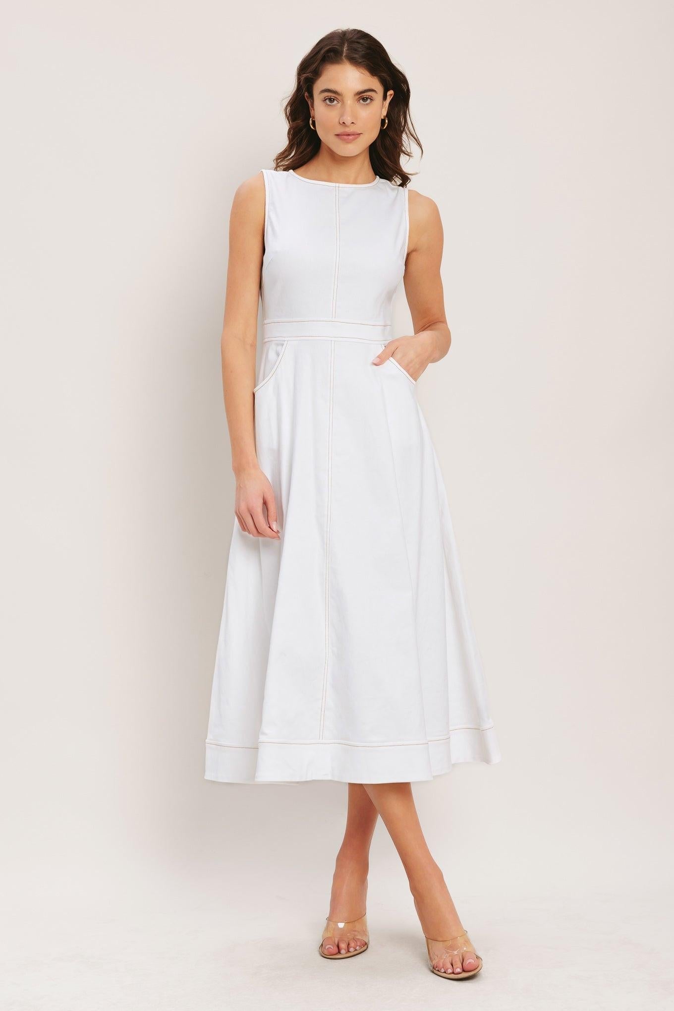 CLOUDLIGHT SUMMER WOVEN MIDI DRESS Flying Tomato