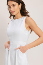 CLOUDLIGHT SUMMER WOVEN MIDI DRESS Flying Tomato
