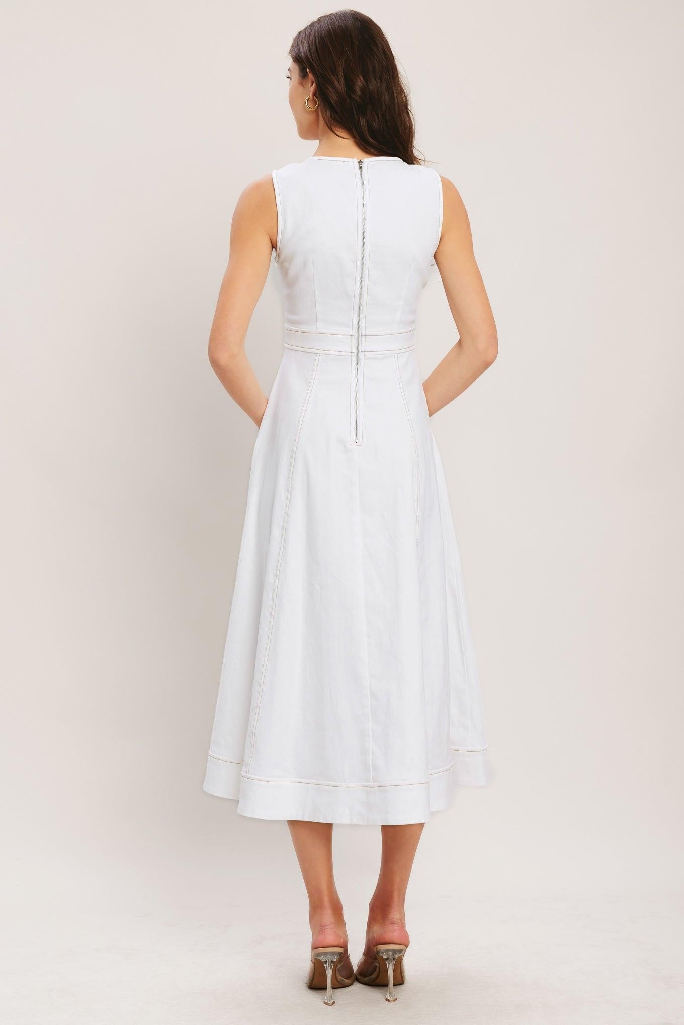 CLOUDLIGHT SUMMER WOVEN MIDI DRESS Flying Tomato