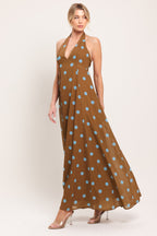 DOTTY LOVE WOVEN MIDI DRESS Flying Tomato