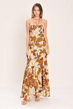 AMBER PALM PARADISE WOVEN MAXI DRESS Flying Tomato