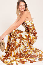 AMBER PALM PARADISE WOVEN MAXI DRESS Flying Tomato