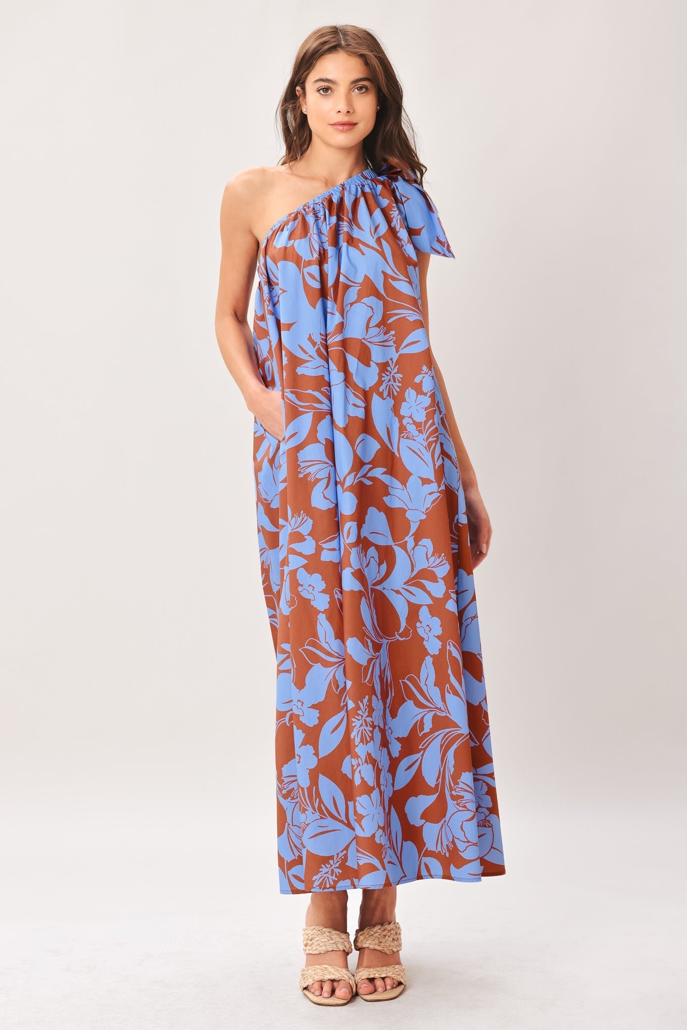 LAGOON FLOW WOVEN MIDI DRESS Flying Tomato