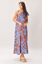 LAGOON FLOW WOVEN MIDI DRESS Flying Tomato