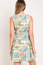 DESERT MOSAIC WOVEN MINI DRESS Flying Tomato