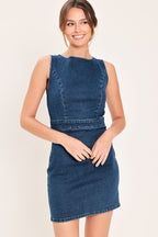 CLASSIC DENIM MINI DRESS Flying Tomato