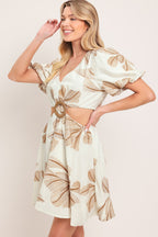 BREEZE BLOOM WOVEN MINI DRESS Flying Tomato