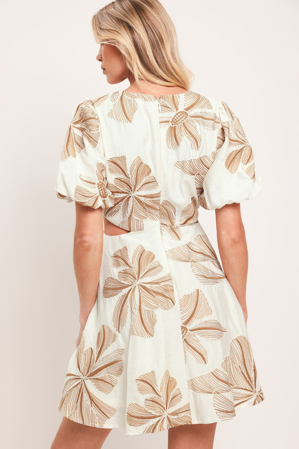 BREEZE BLOOM WOVEN MINI DRESS Flying Tomato