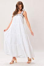CLOUD LINE WOVEN MAXI DRESS Flying Tomato