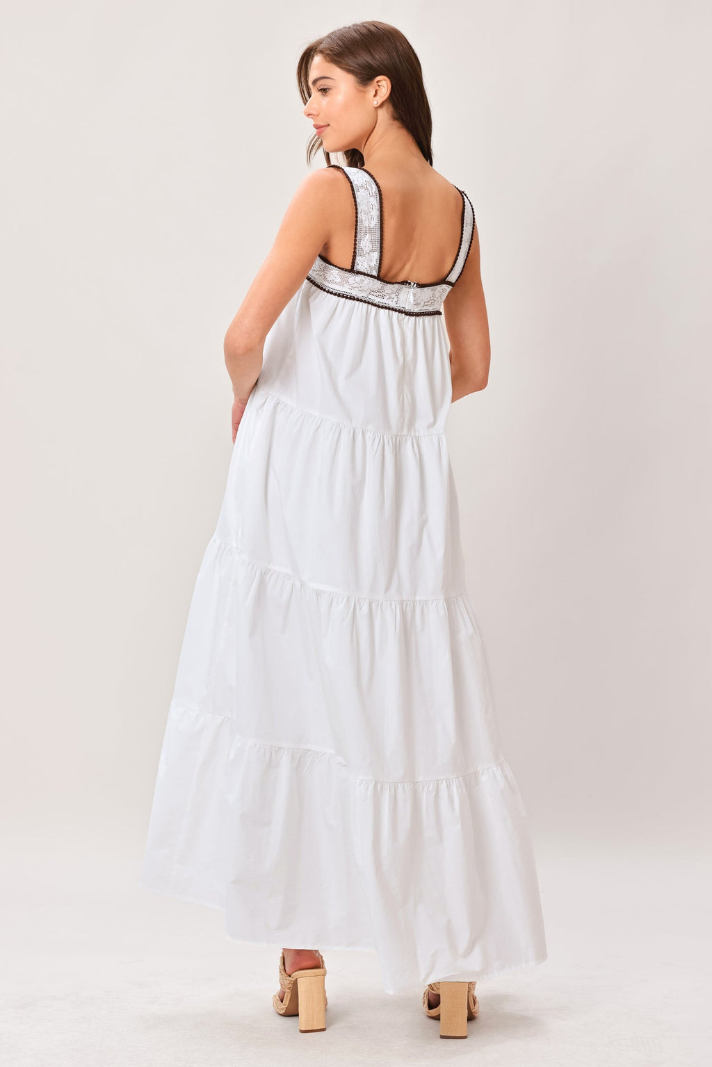 CLOUD LINE WOVEN MAXI DRESS Flying Tomato