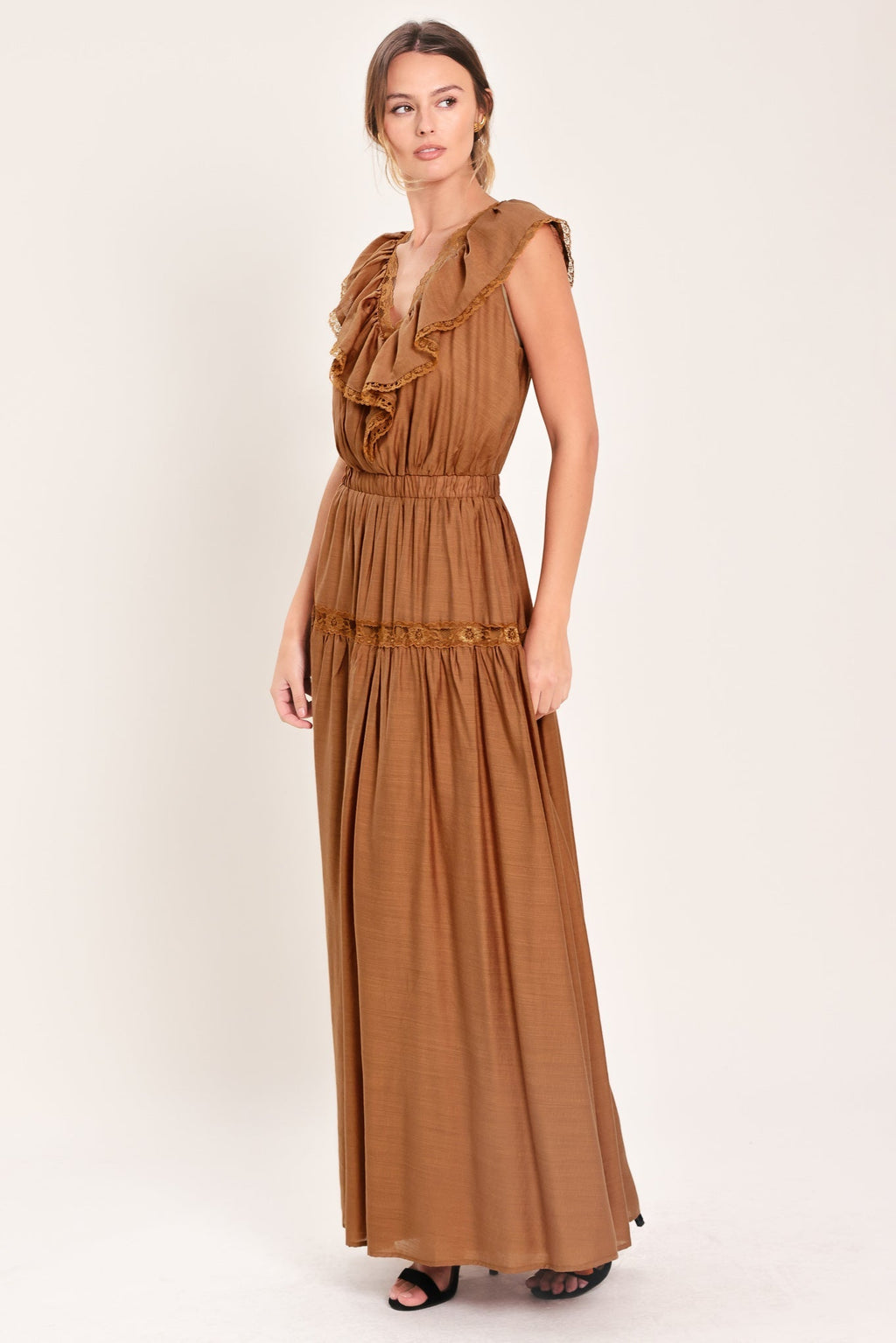 SUNSET DRIVE WOVEN MAXI DRESS Flying Tomato