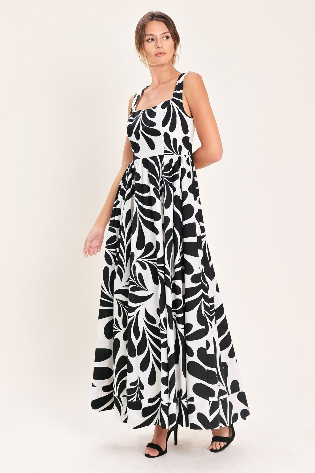 MONO BLOOM WOVEN MAXI DRESS Flying Tomato