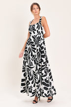 MONO BLOOM WOVEN MAXI DRESS Flying Tomato