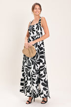 MONO BLOOM WOVEN MAXI DRESS Flying Tomato