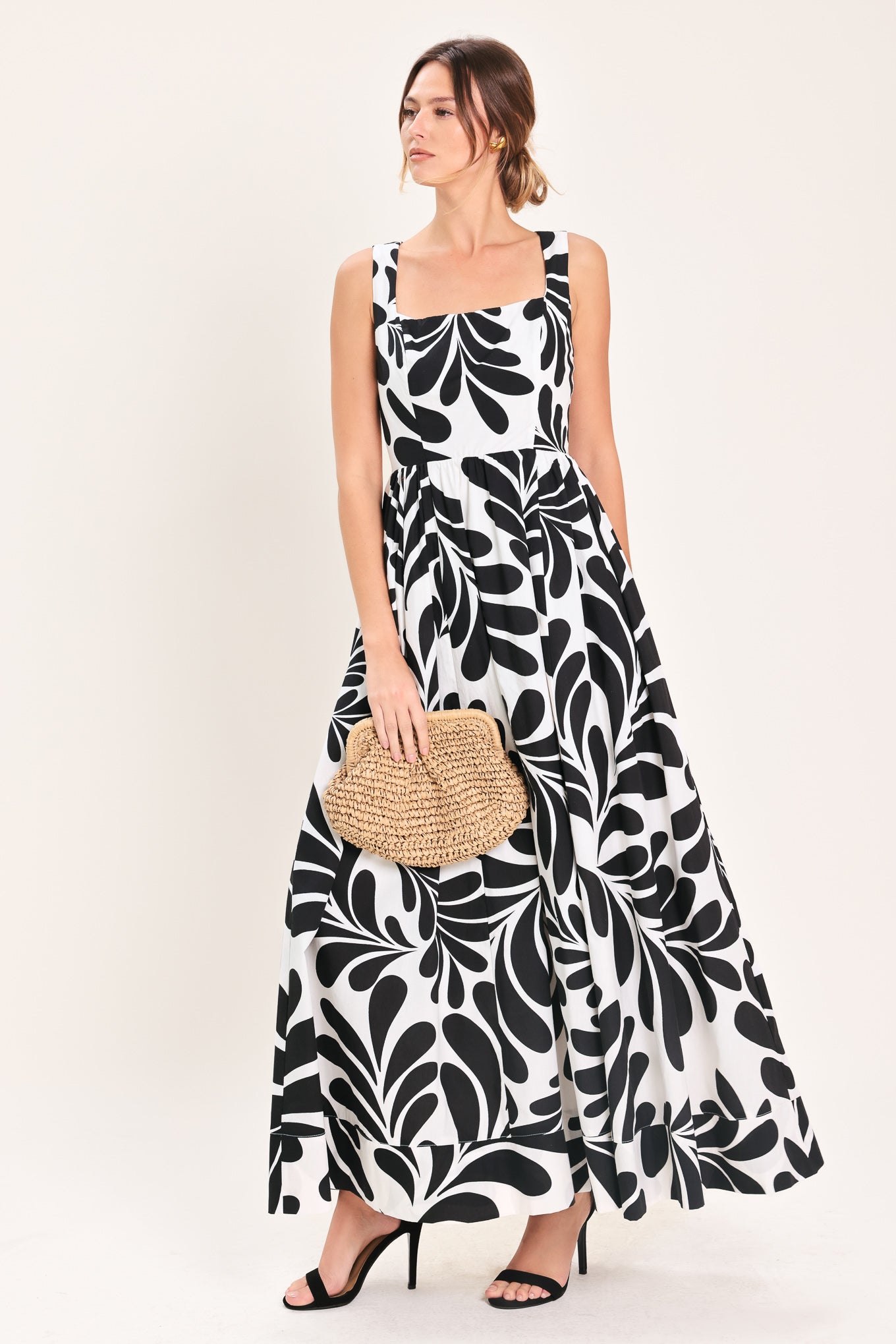 MONO BLOOM WOVEN MAXI DRESS Flying Tomato