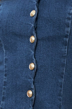 MODERN SWEET DENIM MINI DRESS Flying Tomato