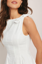 ELEGANT MOMENT WOVEN MINI DRESS Flying Tomato