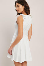 ELEGANT MOMENT WOVEN MINI DRESS Flying Tomato