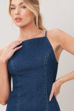 SECOND SKIN DENIM MINI DRESS Flying Tomato