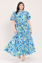 OCEAN GARDEN WOVEN MIDI DRESS Flying Tomato