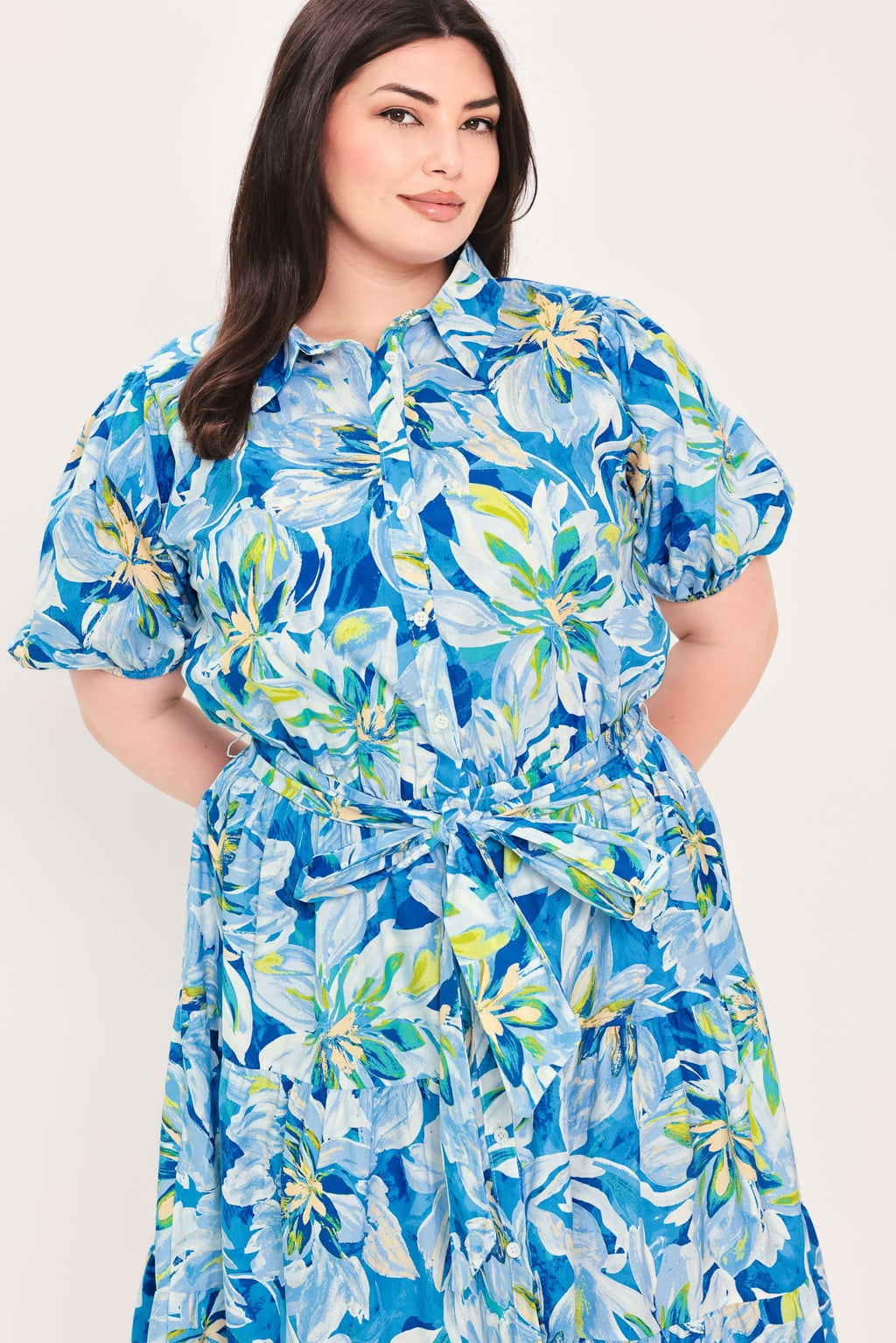 OCEAN GARDEN WOVEN MIDI DRESS Flying Tomato