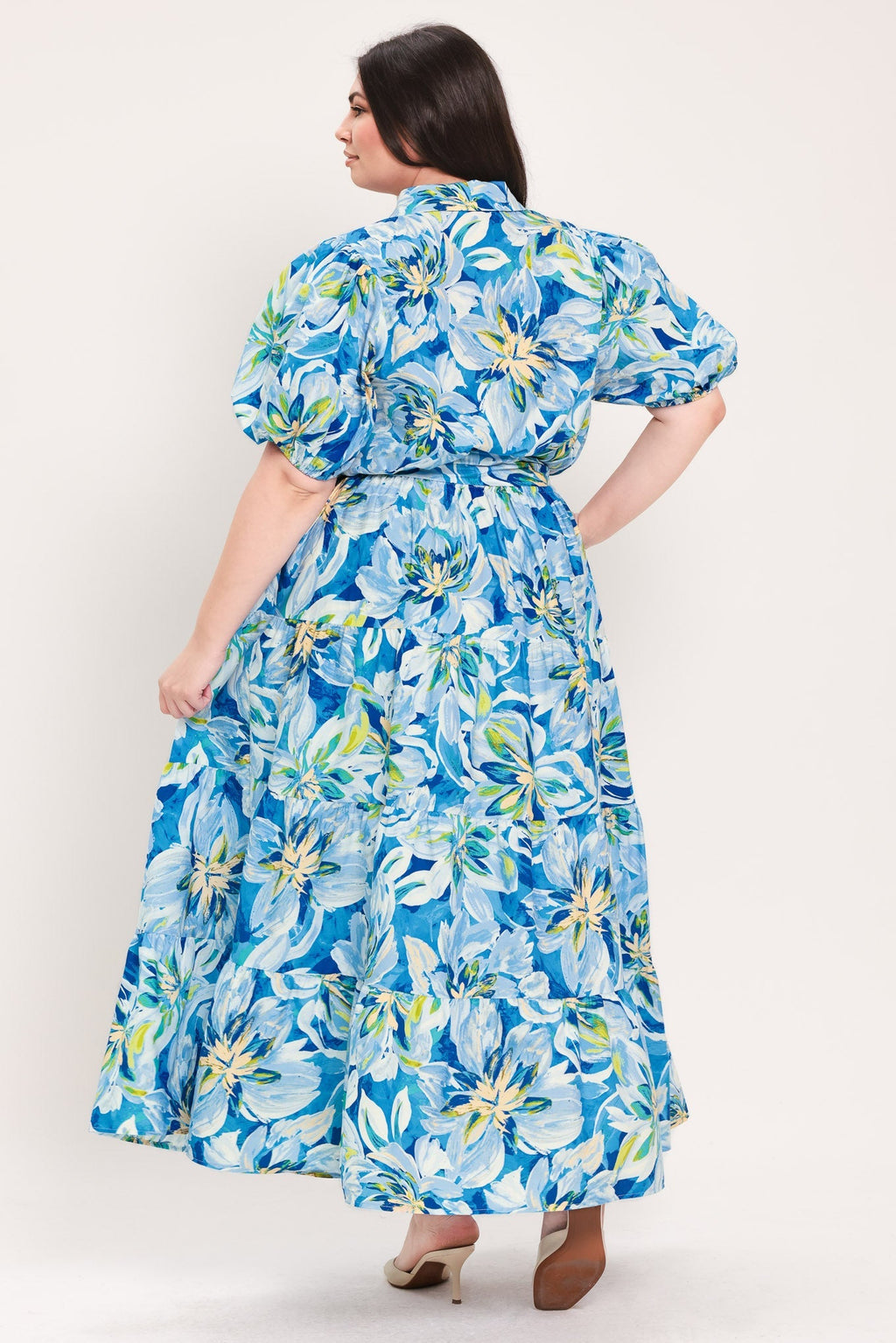 OCEAN GARDEN WOVEN MIDI DRESS Flying Tomato