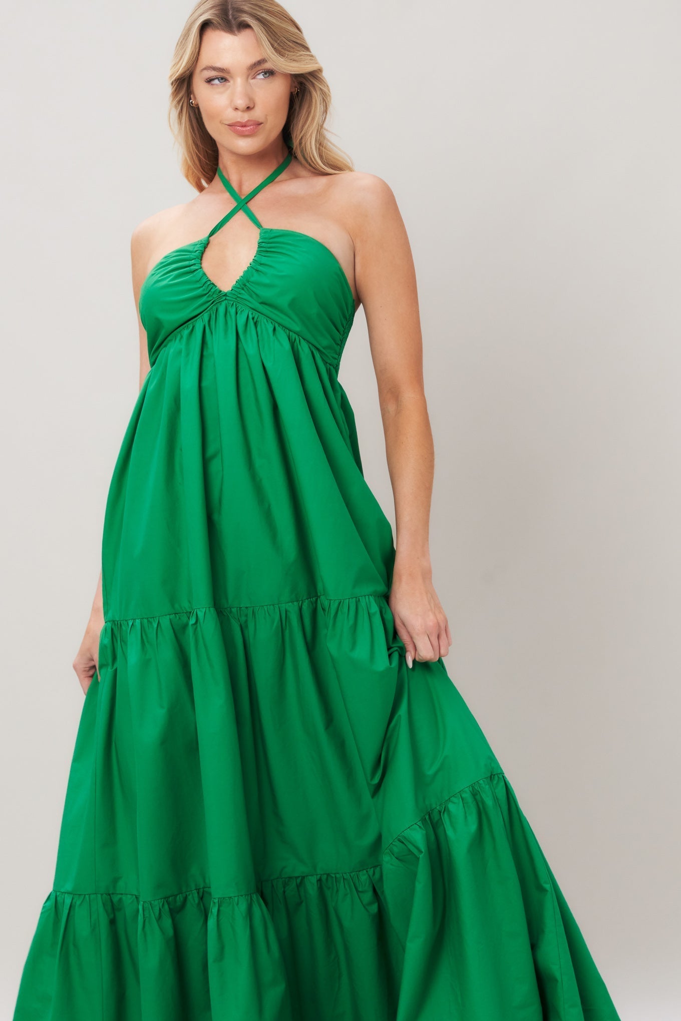 TROPIC STATEMENT WOVEN MAXI DRESS Flying Tomato