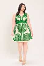 PALM BREEZE WOVEN MINI DRESS Flying Tomato