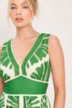 PALM BREEZE WOVEN MINI DRESS Flying Tomato