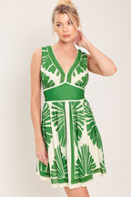 PALM BREEZE WOVEN MINI DRESS Flying Tomato