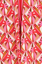 TROPICAL TEMPTATION HALTER WOVEN MIDI DRESS Flying Tomato