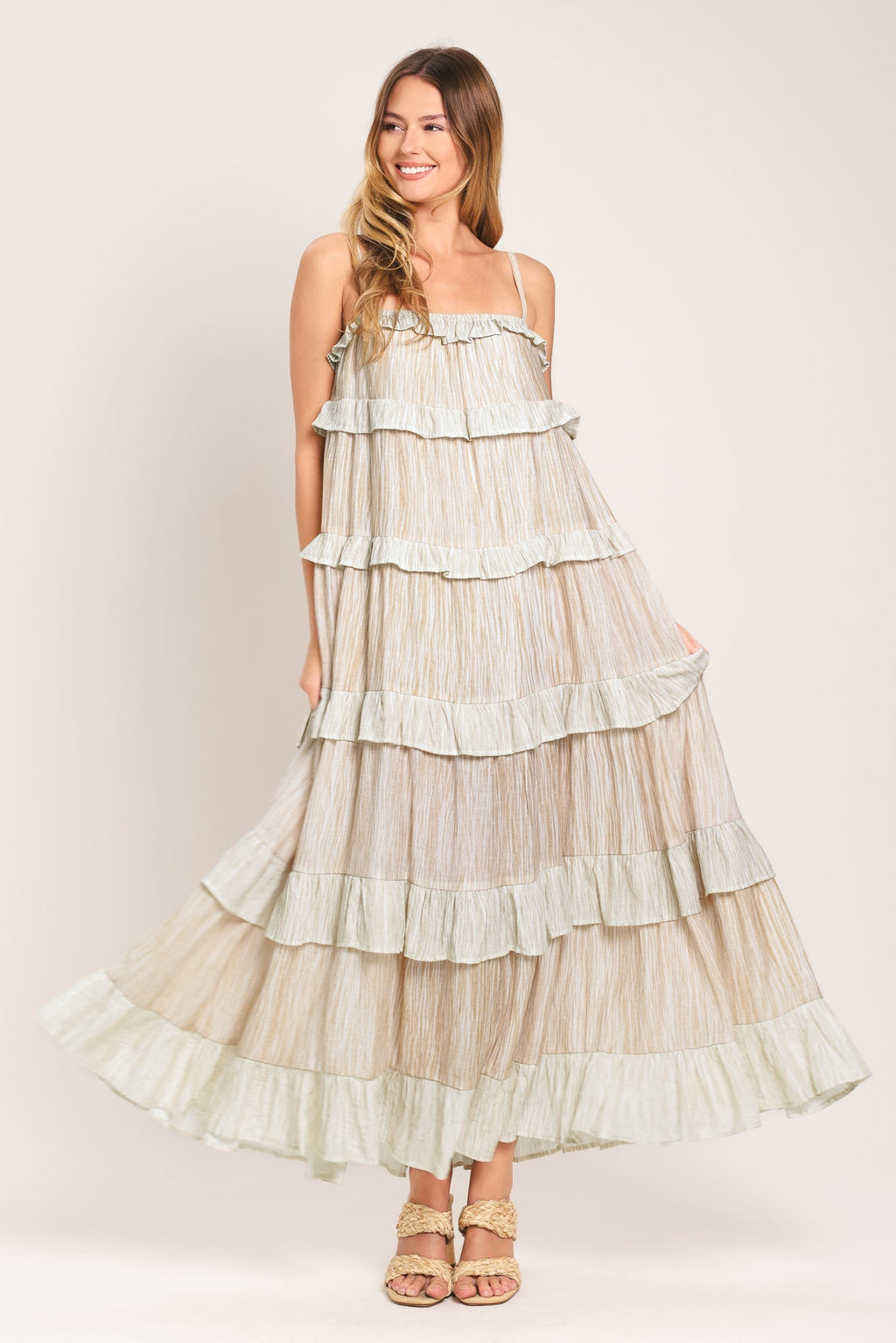 DUNE SERENA WOVEN MIDI DRESS Flying Tomato