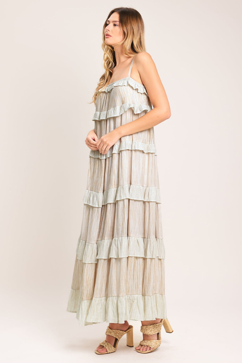 DUNE SERENA WOVEN MIDI DRESS Flying Tomato