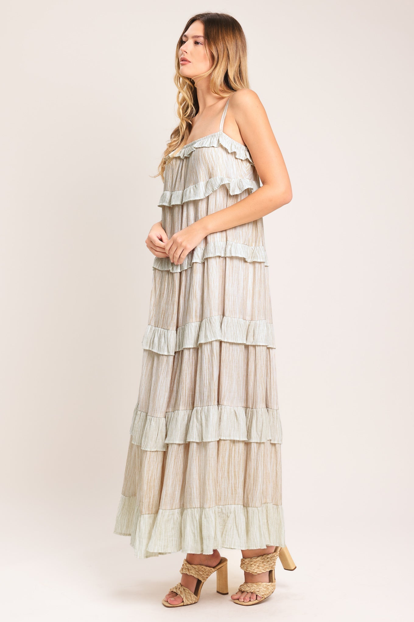 DUNE SERENA WOVEN MIDI DRESS Flying Tomato