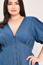 SOFT GIRL DENIM MINI DRESS Flying Tomato