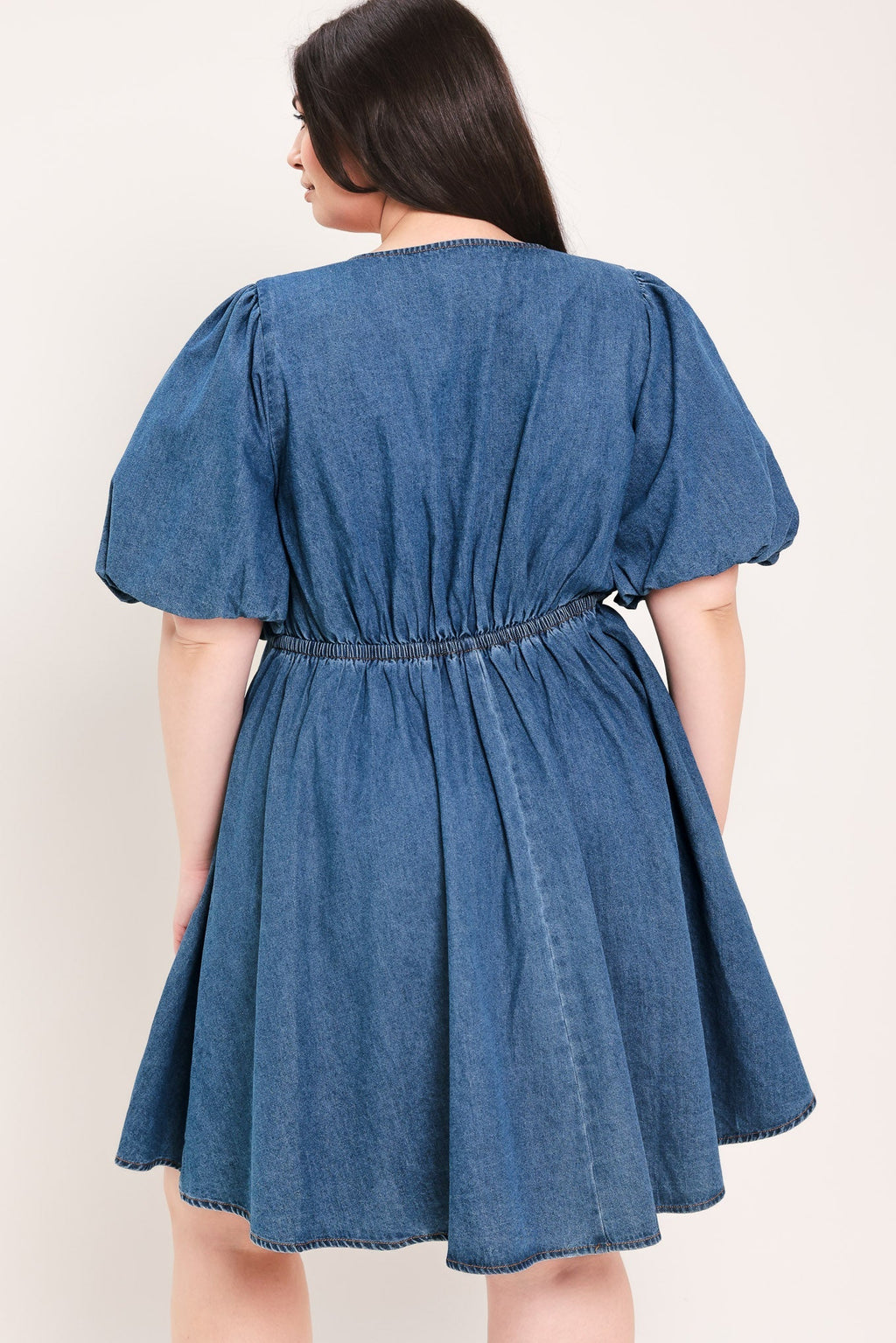 SOFT GIRL DENIM MINI DRESS Flying Tomato