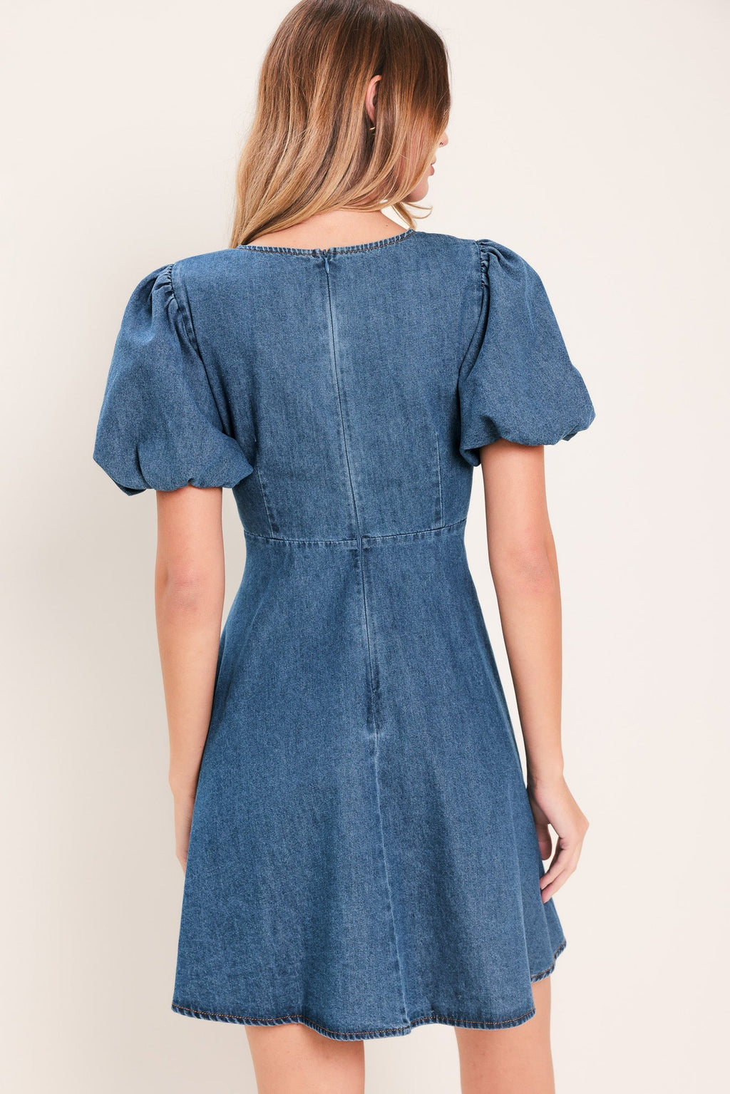 SOFT GIRL DENIM MINI DRESS Flying Tomato