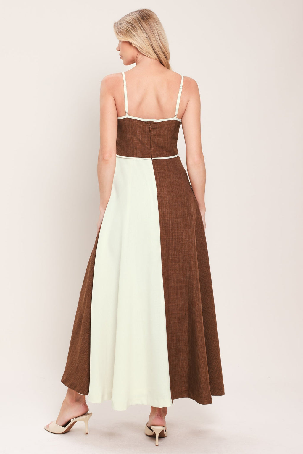 SIENNA FORM WOVEN MIDI DRESS Flying Tomato