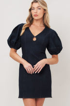 MIDNIGHT FEMME WOVEN MINI DRESS Flying Tomato