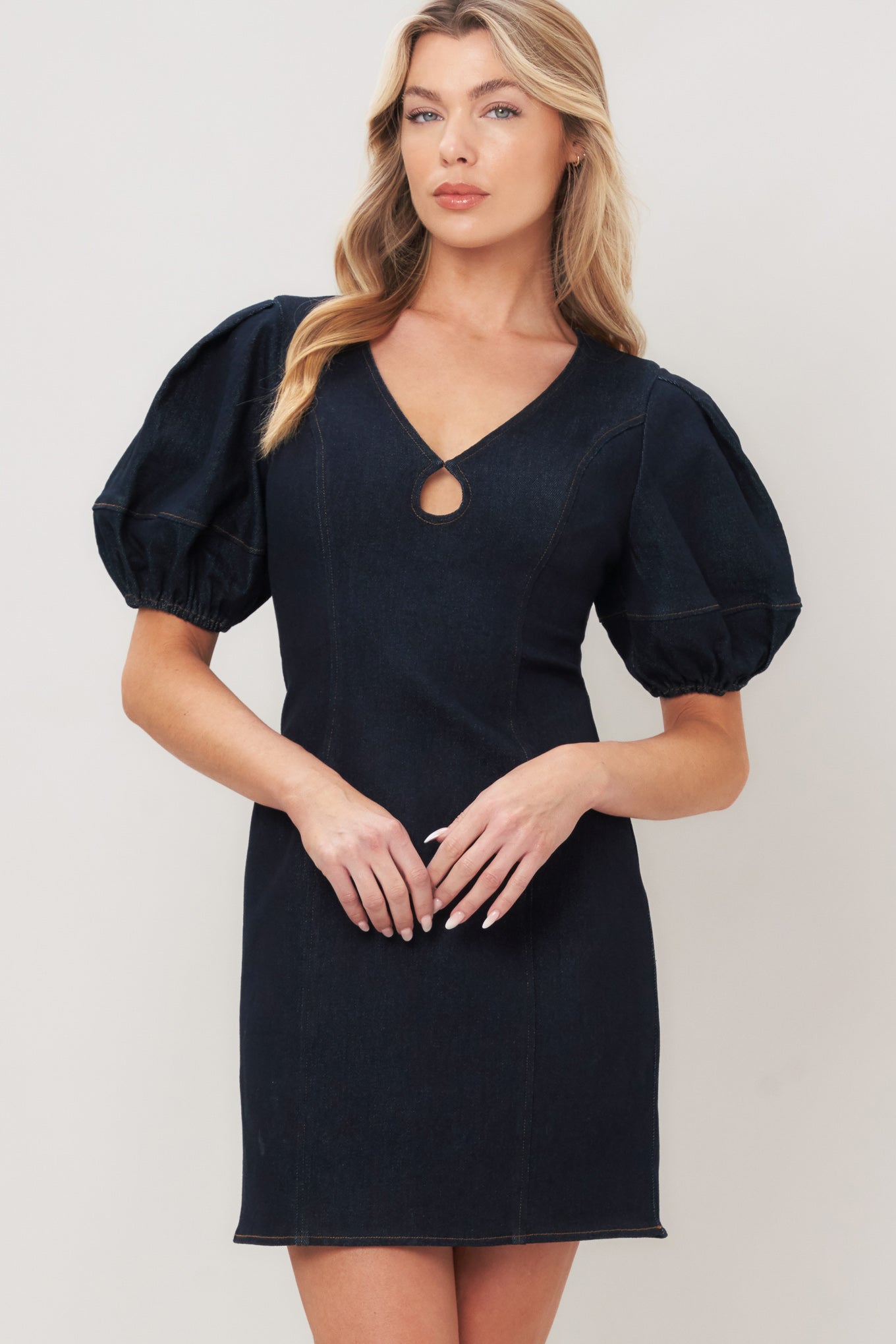 MIDNIGHT FEMME WOVEN MINI DRESS Flying Tomato