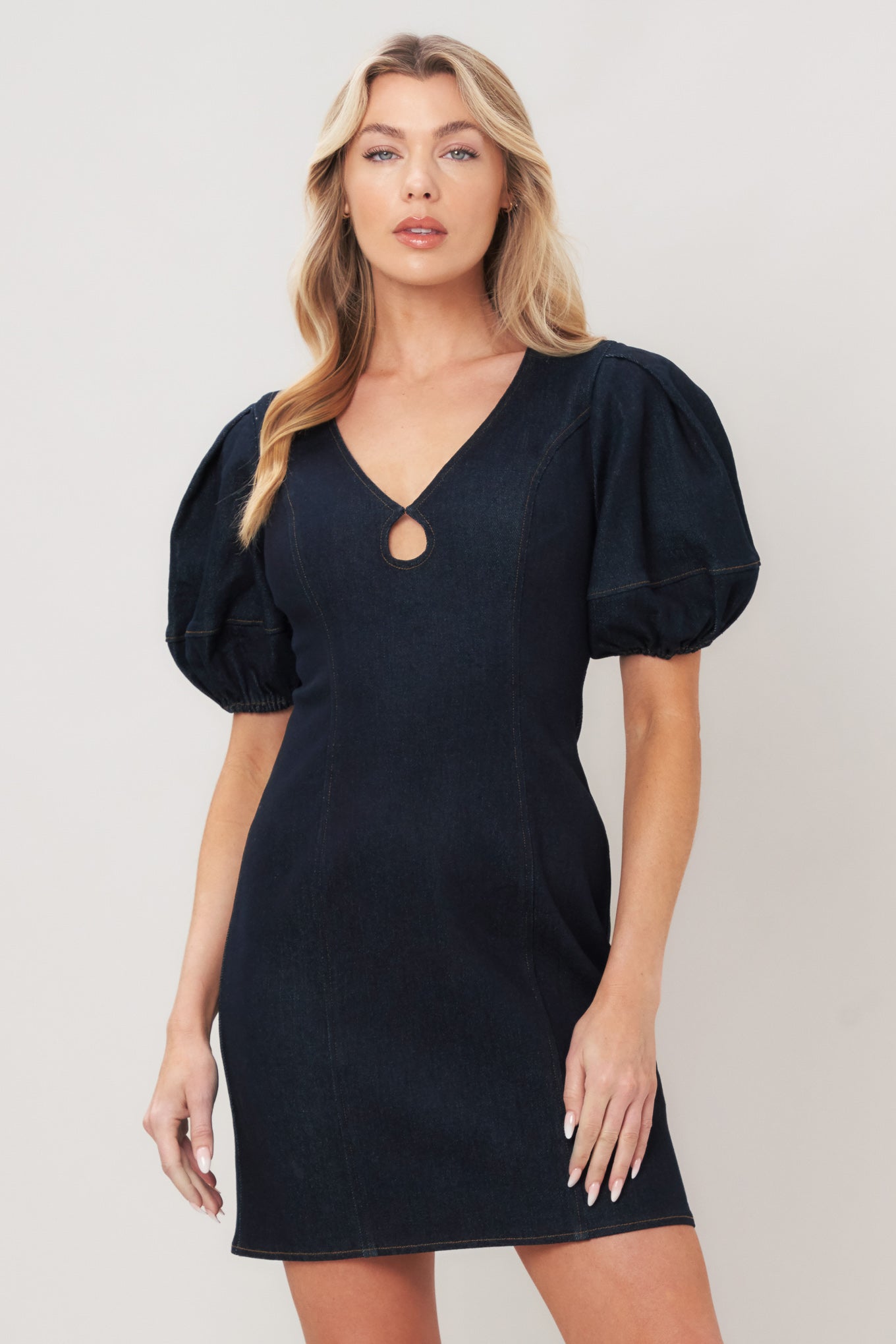 MIDNIGHT FEMME WOVEN MINI DRESS Flying Tomato