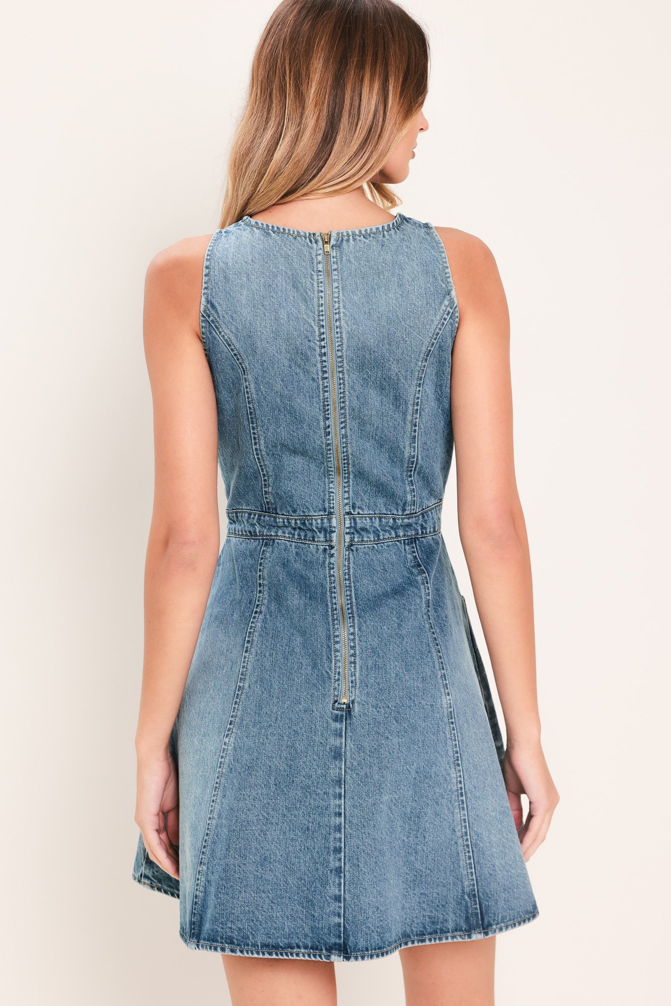 CLASSIC CHIC DENIM MINI DRESS